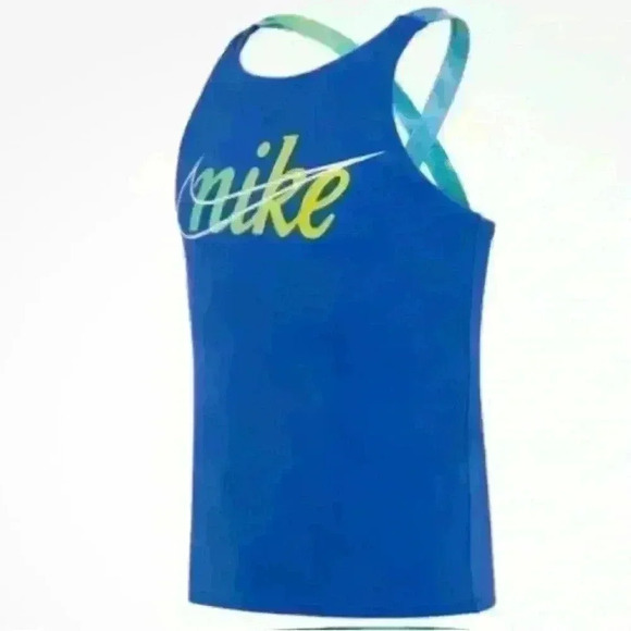 Nike Blue Cloud Cross Back Tankini Set Size Large (Fits like Women’s Med) - Picture 2 of 11
